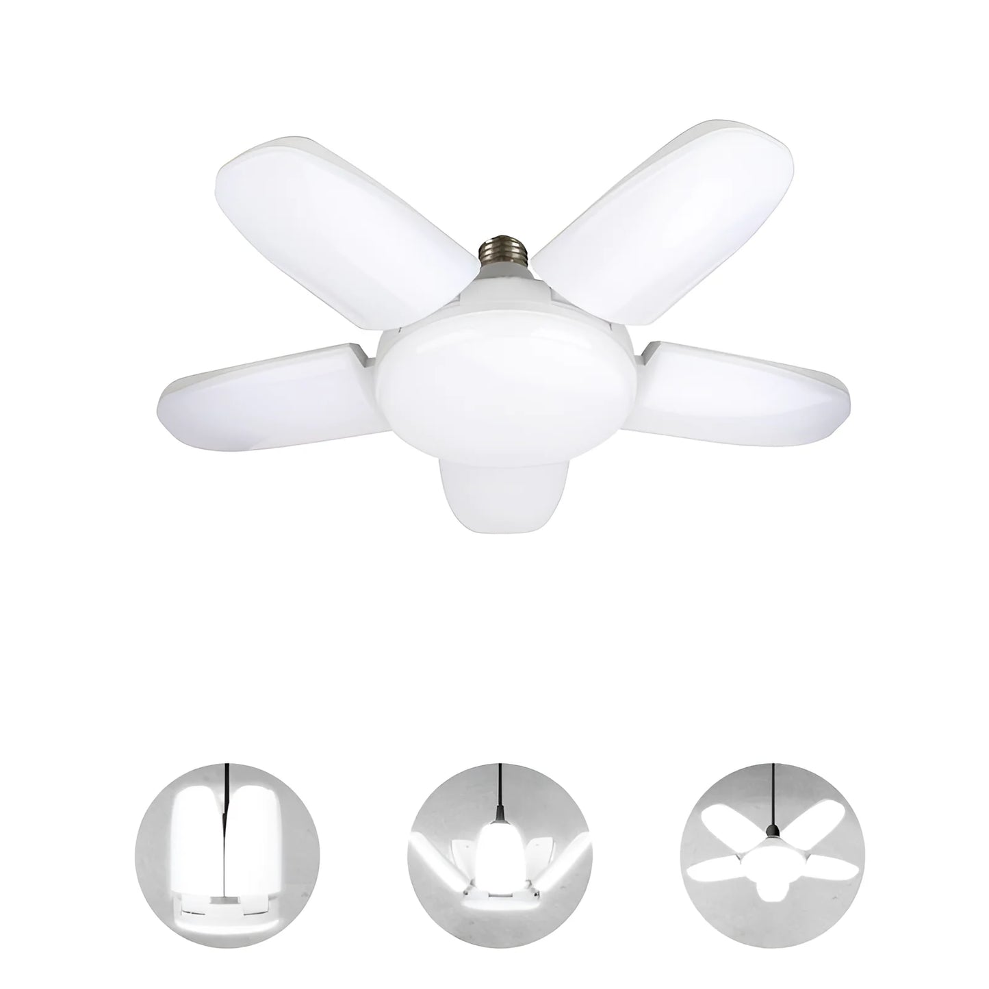 60W 100W E27 Led-lampe Fan Blade Timing Lampe 220V 110V Faltbare Led Industrielle Glühbirne Lampe für Home Decke Licht Garage Licht.