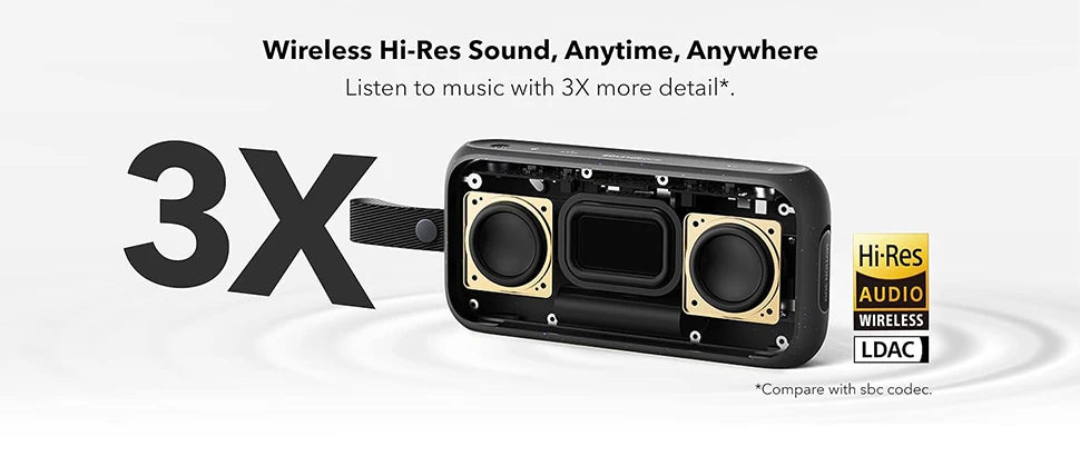 (EU stock) Soundcore Motion 300 Bluetooth loudspeaker, wireless, powerful sound, BassUp, Smart Tune, High-Resolution Audio.