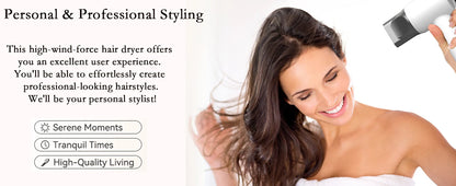 1600W Super Hair Dryer Leafless Hair dryer Personal Hair Care Styling Negative Ion Tool Constant Anion Electric Hair Dryers