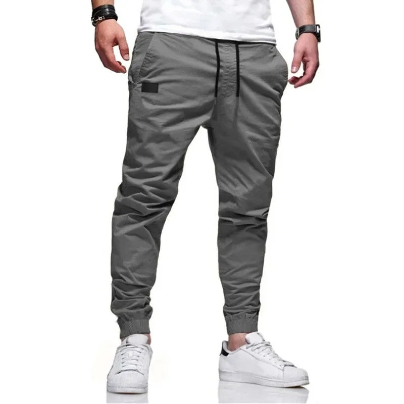 New Men's Casual Sports Pants Sweatpants Male Jogger Cargo Harem Pencil Pants Trousers Multi-pocket Sweatwear.