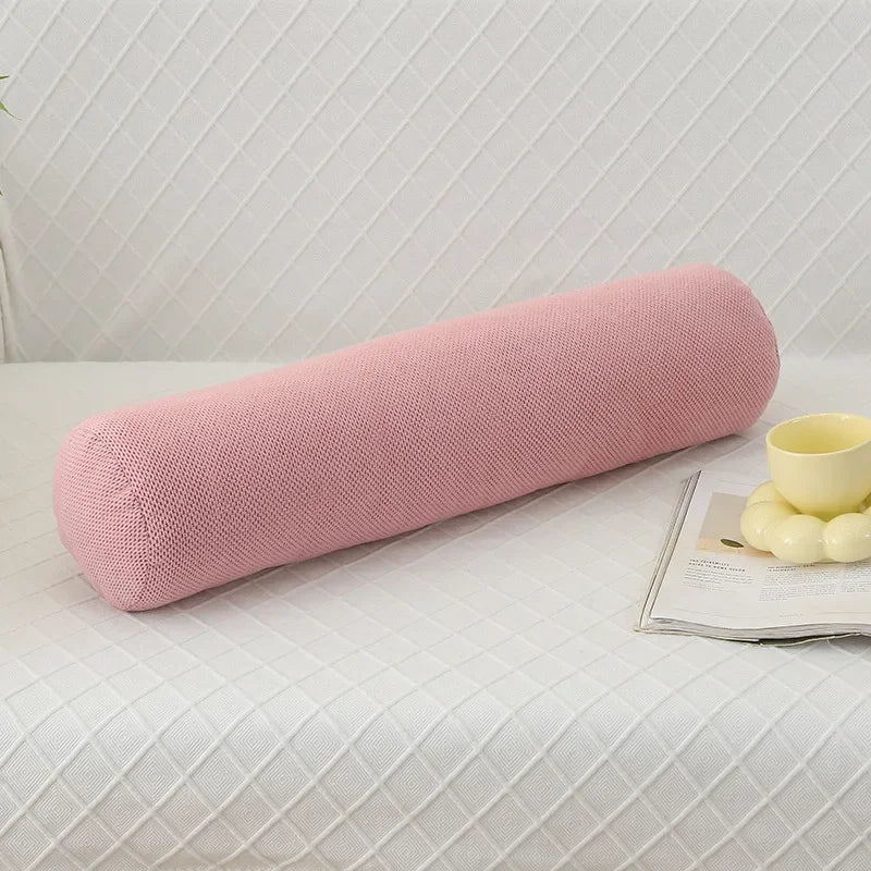 Body Pillow Pregnancy Pillows Chin Lumbar and Leg Support Stomach and Back Sleepers Adjustable Bendable Roll Pillow for Sleeping