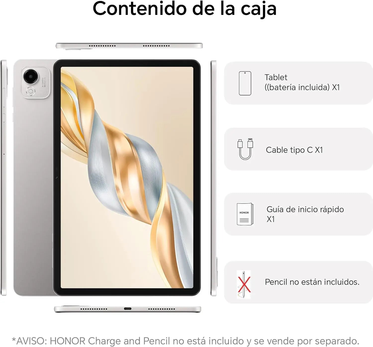 HONOR Pad X9a 11.5 Inches, 120Hz 2.5K Display, 6GB/128GB WiFi, 8300mAh Battery Tablet without Charger Qualcomm Snapdragon 685.
