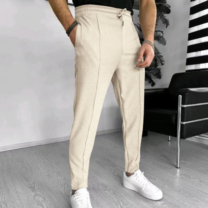 2024 Amazon Summer New Men's European and American Independent Station Drawstring Sports Casual Pants for Men.