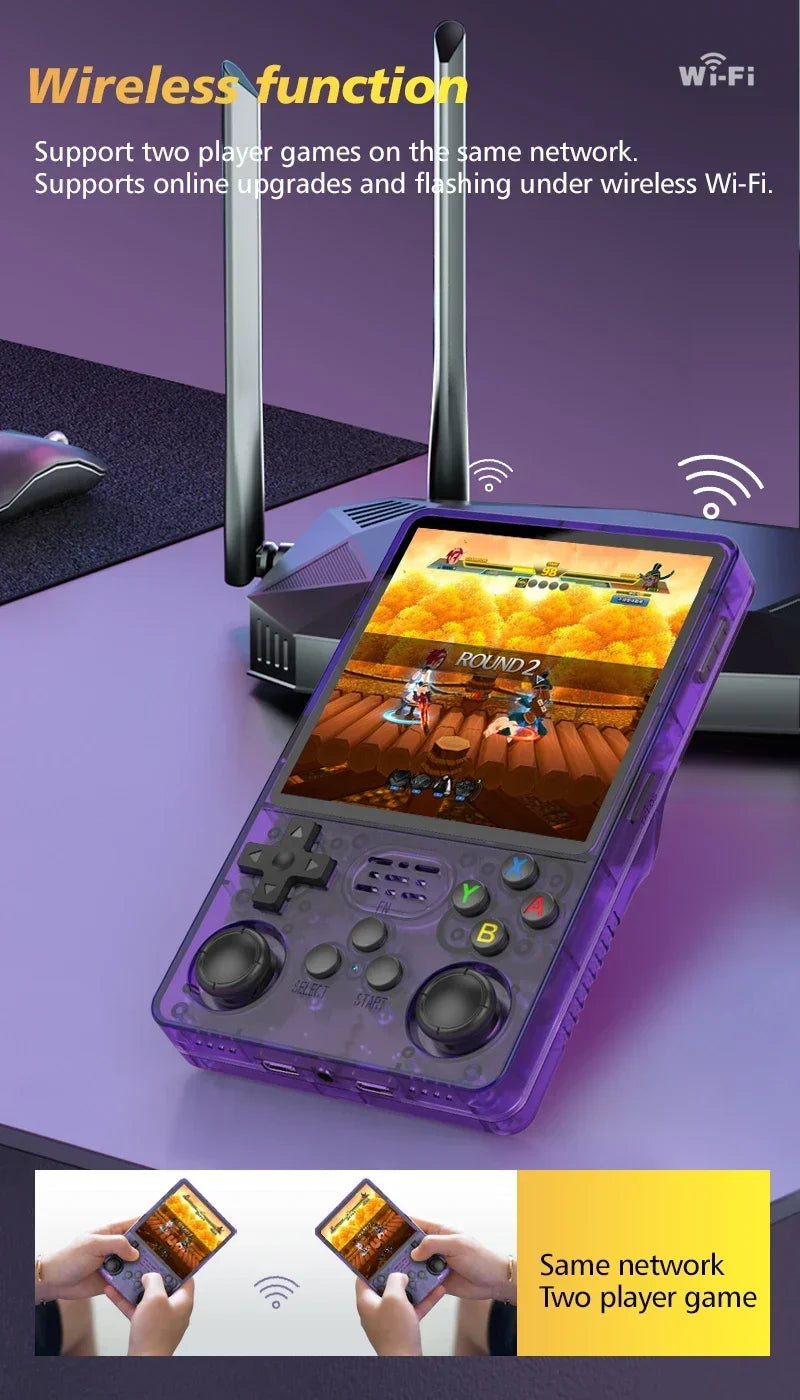 TOP Sale 4"IPS Big Screen R36S Plus Retro Handheld Game Console Linux 64-bit System RK3326 Portable Pocket ARKOS 2.0 R36SPLUS.