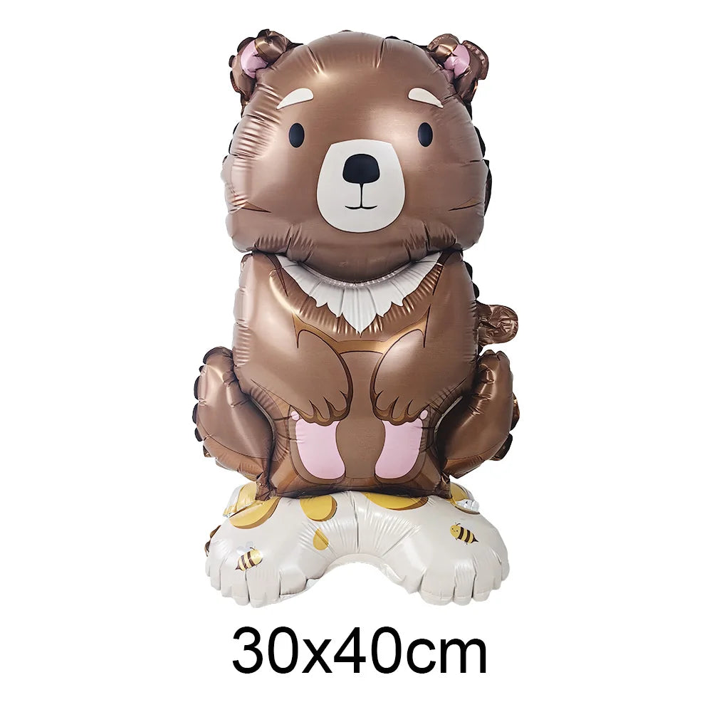 Dschungel Party Stehender Tierballon Mini Löwe Tiger Giraffe Zebra Leopard Ballon Kleiner Ballon Dschungel Safari Partydekorationen