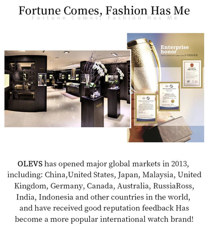 OLEVS 5877 Japan Quartz Movement Woman Watch Simple Elegant Luxury Rose Gold Ceramics Strap Waterproof Ladies Dress Wristwatch.