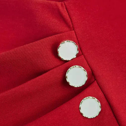 Wine red pure cotton long sleeved t-shirt for women's spring and autumn new style V-neck fashionable casual plus size loose top.