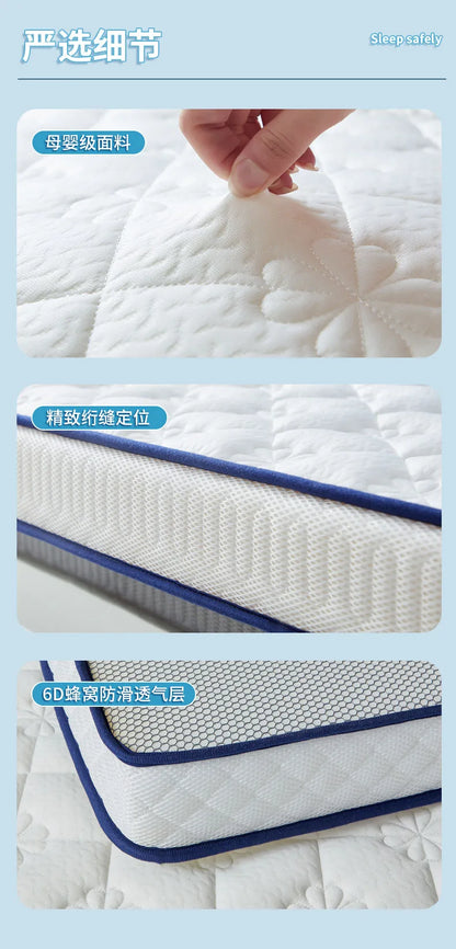 Latexmatratze für Studentenwohnheime, Einzelkissen, 90 x 190 cm, Universitäts-Etagenbettvermietung, spezielles 1,2 m langes Kissen