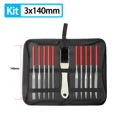 Diamant-Mini-Nadelfeilen-Set für Zimmerei, Schmuck, Stein, Glas, Metall, Keramik, Politur, Schnitzerei, DIY, Handwerk, Holzbearbeitung, Handwerkzeuge