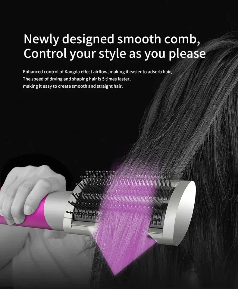 6IN1 Multi Hair Styler, 1300W High Power, Combines Drying, Straightening and Curling Functions, Suitable for Home and Salon Use
