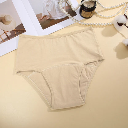 FINETOO Leak Proof Menstrual Panties Underwear Period Physiological Panty Women Waterproof Brief High Waist S-XL Female Lingerie