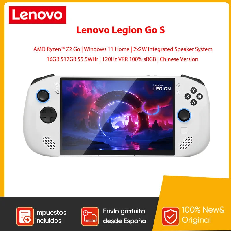 2025 Lenovo Legion Go S 2025 Handheld Game Console Portable Gaming Laptop 8'' 16GB 512GB AMD Ryzen™ Z2 Go 120Hz Windows 11 Home.