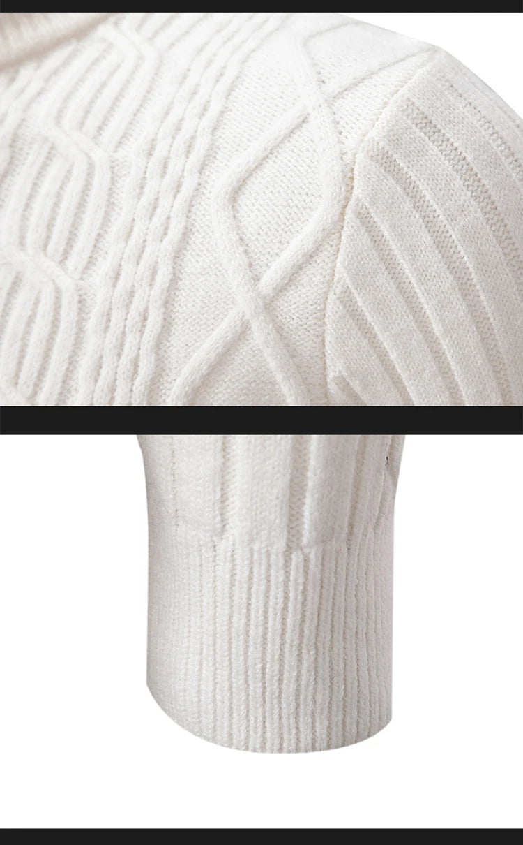 2023 Autumn  and Winter New Sweaters Warm Fit Knitted Sweaters Solid Color Casual Pullover Multiple Styles Sweater Men