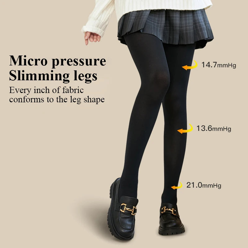 Kave 300G Thicken Thermal Tights Leggings Women Winter Fleece Velvet Thermo Stockings High Waist Elastic Slim Pantyhose 2024