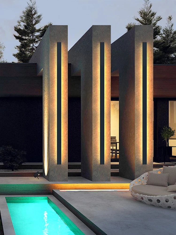 Wasserdichte Außenwandleuchte LED-Streifen Hintergrund Wandleuchte Treppe Gartenlampe Wohnzimmer Schlafzimmer Nachttisch IP65 Wandleuchten.