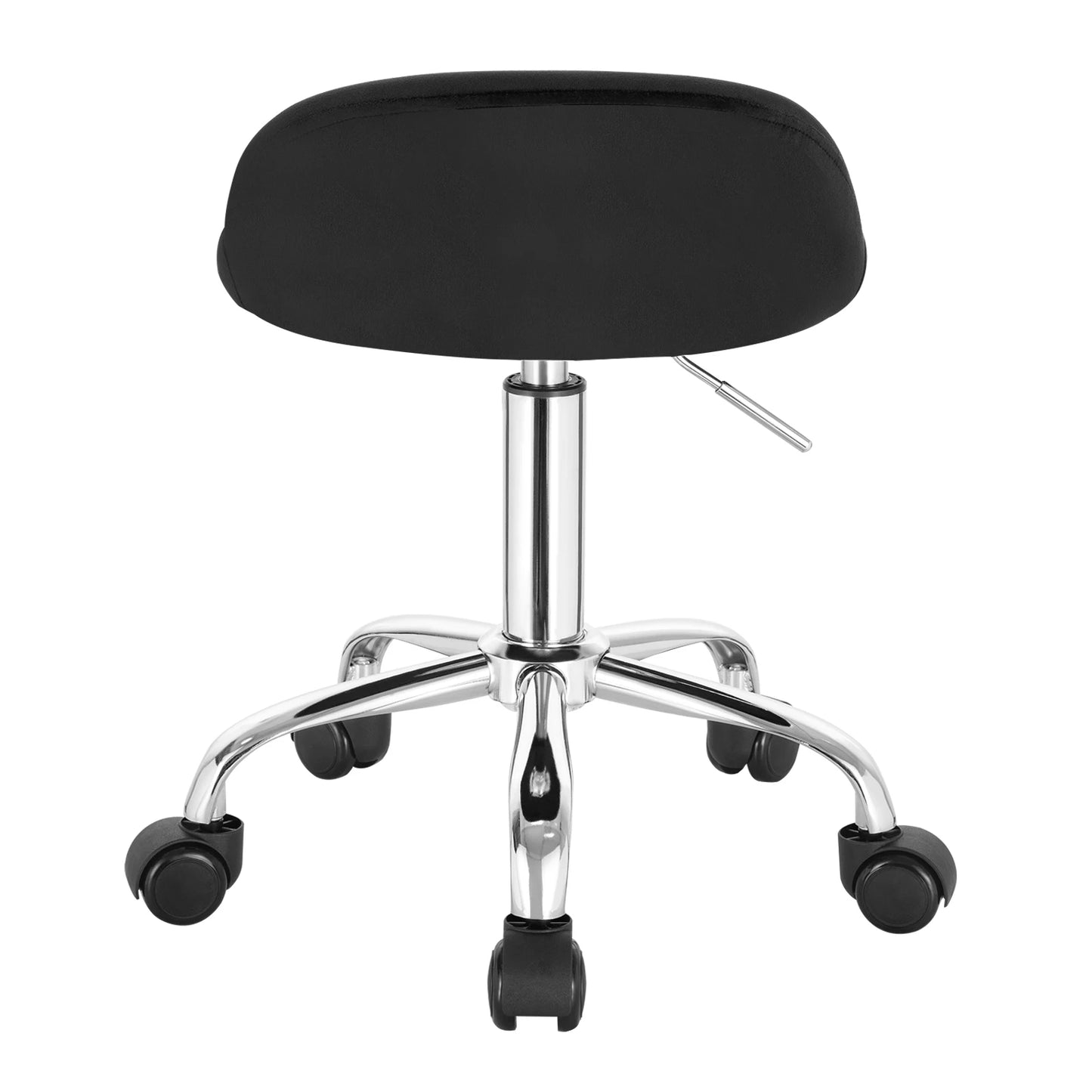 WOLTU Drehbarer Bürostuhl mit Rollen, höhenverstellbarer Computerstuhl mit niedriger Rückenlehne, Arbeitsrolle, Rocker-Schminkhocker