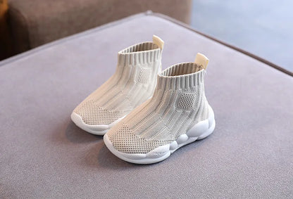 Kids Sock Shoes Knitted Fashion High Top Sneakers for Boys Girls Casual Sport Sock Sneakers 2-6 Years Children Tennis Shoes.