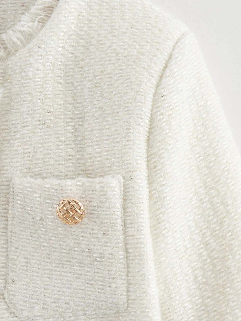 Women's Autumn and Winter Long Sleeve Short Jacket Fashion Solid Colour Front Pocket Button Jacket Elegant Casual Jacket.