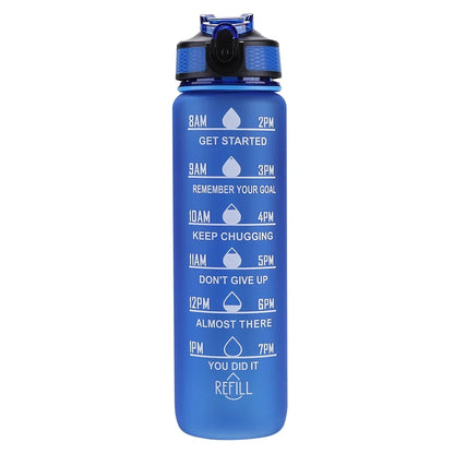 1 Liter Water Bottle Motivational Sport Water Bottle Leakproof Bottles Drinking Outdoor Travel Gym Fitness Jugs for Kitchen Cups.