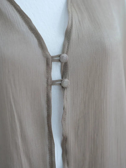 Women Eid Türkiye Dubai Solid Pleated Luxury Muslim Fashion Kimono Cardigan Long Dress Kaftan Robe Femme Islam Clothing Kebaya.