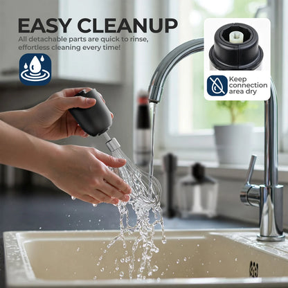 Electric Hand Held Stick Blender 6-in-1 Multi-Purpose Immersion Hand Blender,Stainless Steel Blades,Home & Kitchen,MAX 1500W.