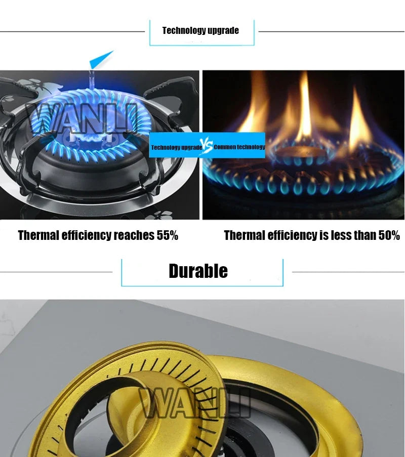 4.0KW Household Single-Burner Gas Stove/Desktop Embedded Dual-Purpose Natural Liquefied Gas Stove /Electronic Pulser.