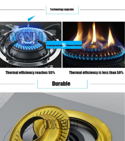 4.0KW Household Single-Burner Gas Stove/Desktop Embedded Dual-Purpose Natural Liquefied Gas Stove /Electronic Pulser.