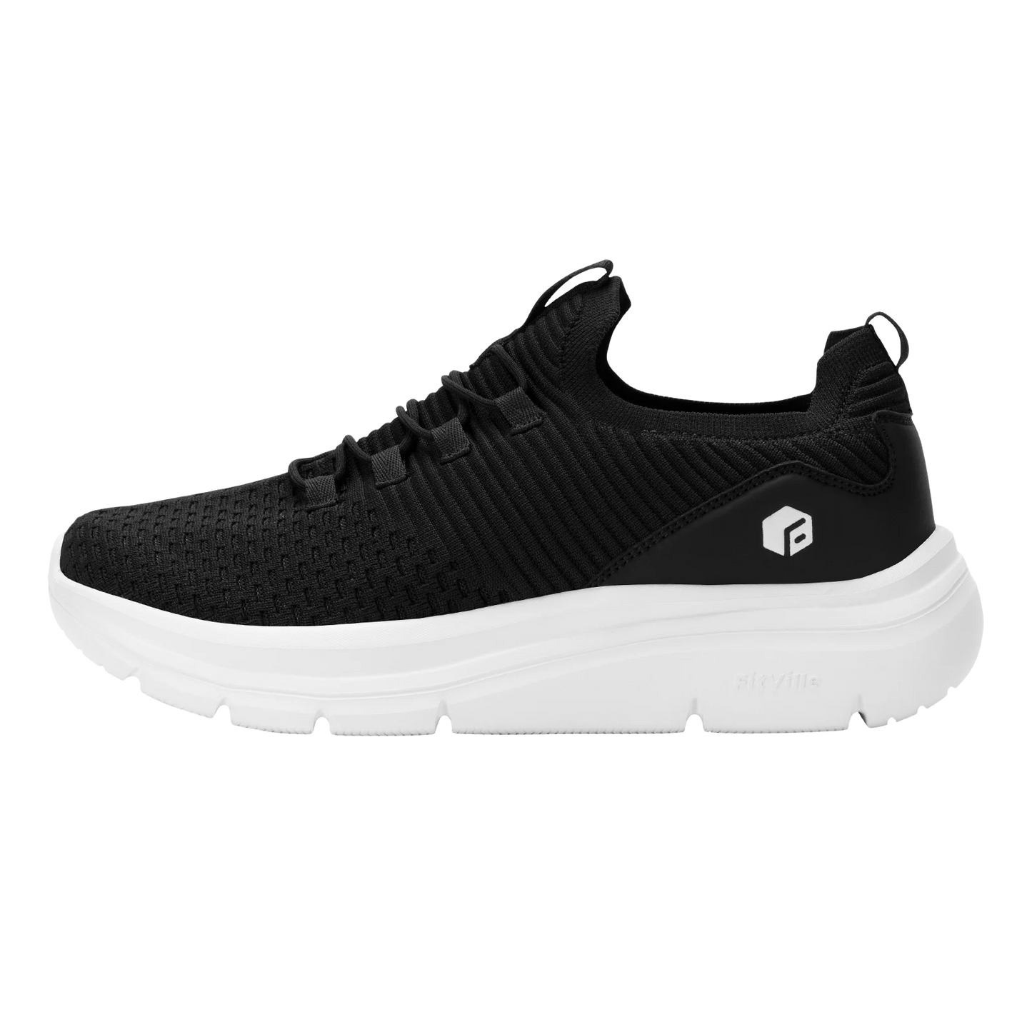 FitVille Herrenschuhe zum Hineinschlüpfen, leichte, breite Breite für Plattfüße, Plantarfasziitis, Fersenschmerzlinderung.