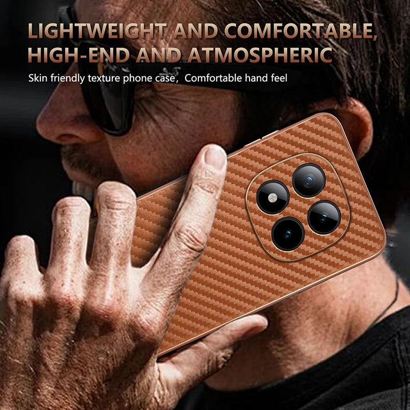 For Xiaomi Redmi Note 15 pro plus Carbon Fiber Phone Case -New Hot Series Mi Note 13/14 pro Plus/15 pro Poco X7/X6/M6 pro Case5G.