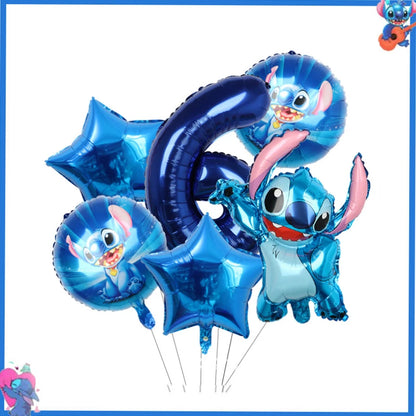 Disney Stich Geburtstag Party Dekorationen Blau Thema Geschirr Tischdecke Banner Hängende Spirale Für Kinder Event Liefert
