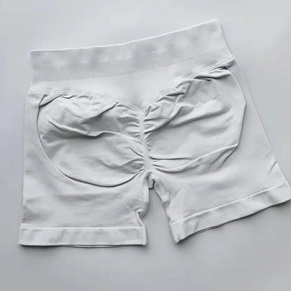 WOMEN SPORTS Impact Shorts Low Ribbed Waist Seamless Scrunch Bum Workout Gym Shorts Booty Hight Stretch Running Shorts.