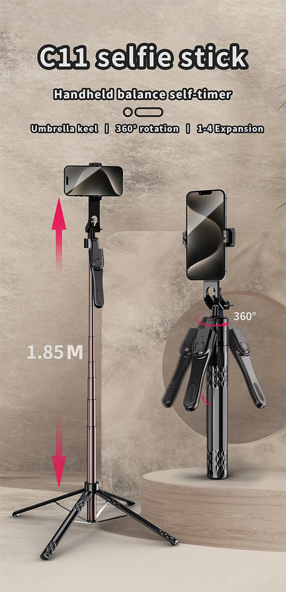 FGCLSY new 360° Rotation Gimbal Stabilizer ,Selfie Stick Tripod for Smartphone Camera With Bluetooth shutter Stabilizer for Live.