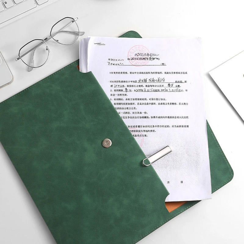 A4 File Storage Bag Simple File Folders Business Office School File Organizer Bags Laptop Sleeve.