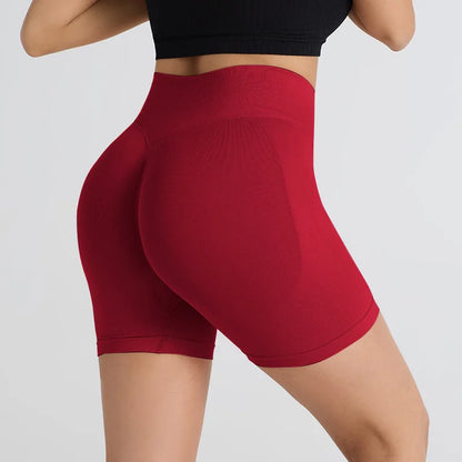 Seamless Workout Shorts Women High Waisted Hip Lifting Yoga Shorts for Women Quick Drying and Breathable Stretchy Cycling Shorts