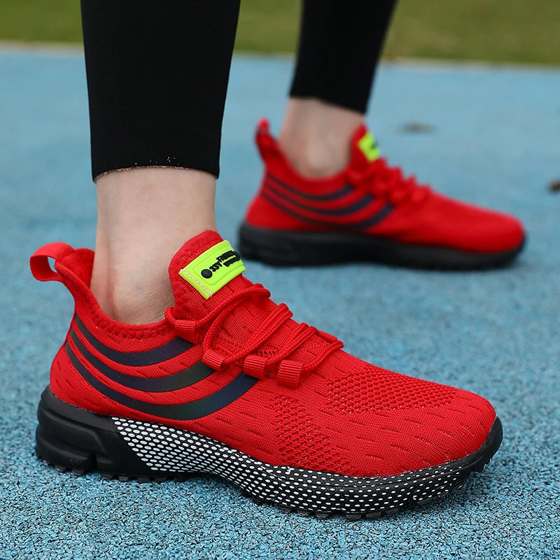 Brand Sports Shoes Breathable Mesh Running Shoes Men's Shock-absorbing Cushion Sports And Leisure Shoes Sneakers For Sale.