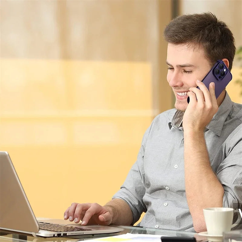 Frameless Silicone Bumper with Lens Protector Case for IPhone 17 Air 14 13 12 15 16 Pro Max Plus 15Pro 16Pro IPones Corner Cover.