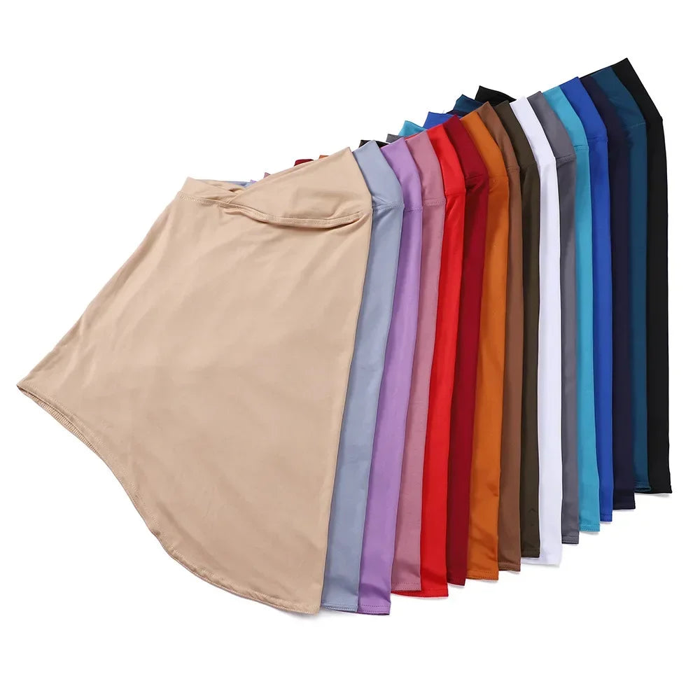 Soft Solid Modal Jersey Hijab Instant Hijab Scarf For Muslim Woman Hijabs Ladies Casual Wraps Islamic Headscarf Turban 68*68cm.