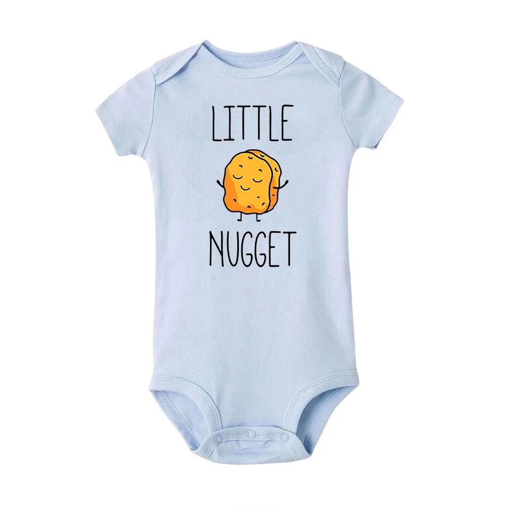 Little Nugget Baby Ankündigung Neugeborene Baby Bodys Sommer Jungen Mädchen Strampler Körper Schwangerschaft Offenbaren Kleidung Säugling Dusche Geschenk.
