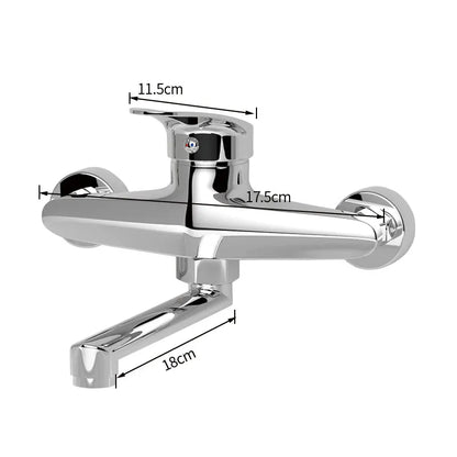 Kitchen Faucet Mixers Wall Mounted Single Handle Mixer Tap Sink Faucet Rotation Hot Cold Water Mixer Mop Pool Tap Basin Faucet