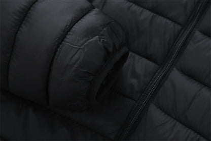 New Winter Fleece-Lined Thickened Cotton Coat Business-Casual Windproof Warm Lightweight Fashionable Hooded Jacket Sports Jacket.