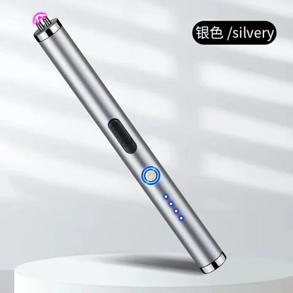 Outdoor Portable Pulse Ignition Gun, Gas Stove Candle BBQ Cooking Kitchen Double Arc Lighter, USB Electronic Lighter