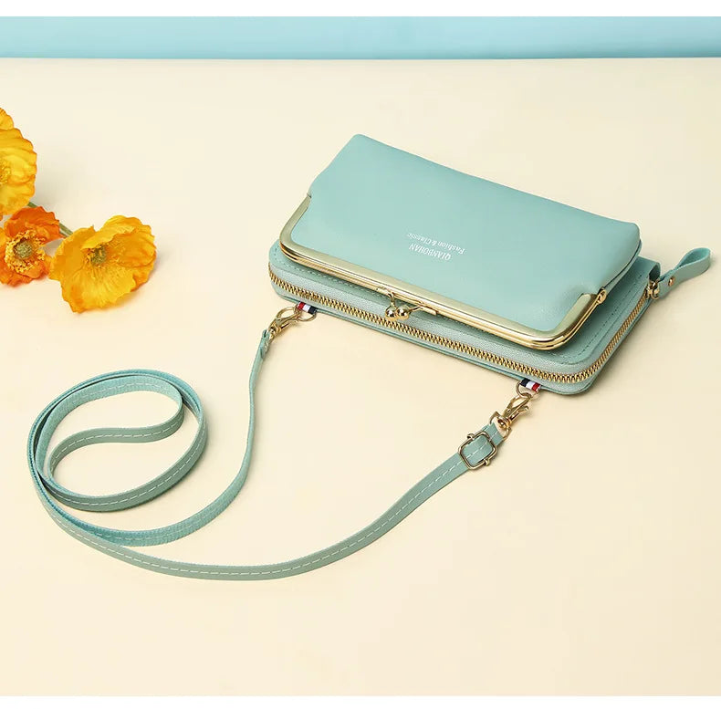 Fashion Women Luxury Leather Single Shoulder Bags Ladies Large Capacity Crossbody Mobile Phone Purse Female Messenger Wallet