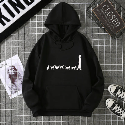 2025, Winter, neuer Damen-Kapuzenpullover, High Street, Unisex-Stil, Doppeltaschen, Sweatshirts, Oberbekleidung, Übergröße, Damenbekleidung, CYXX226.