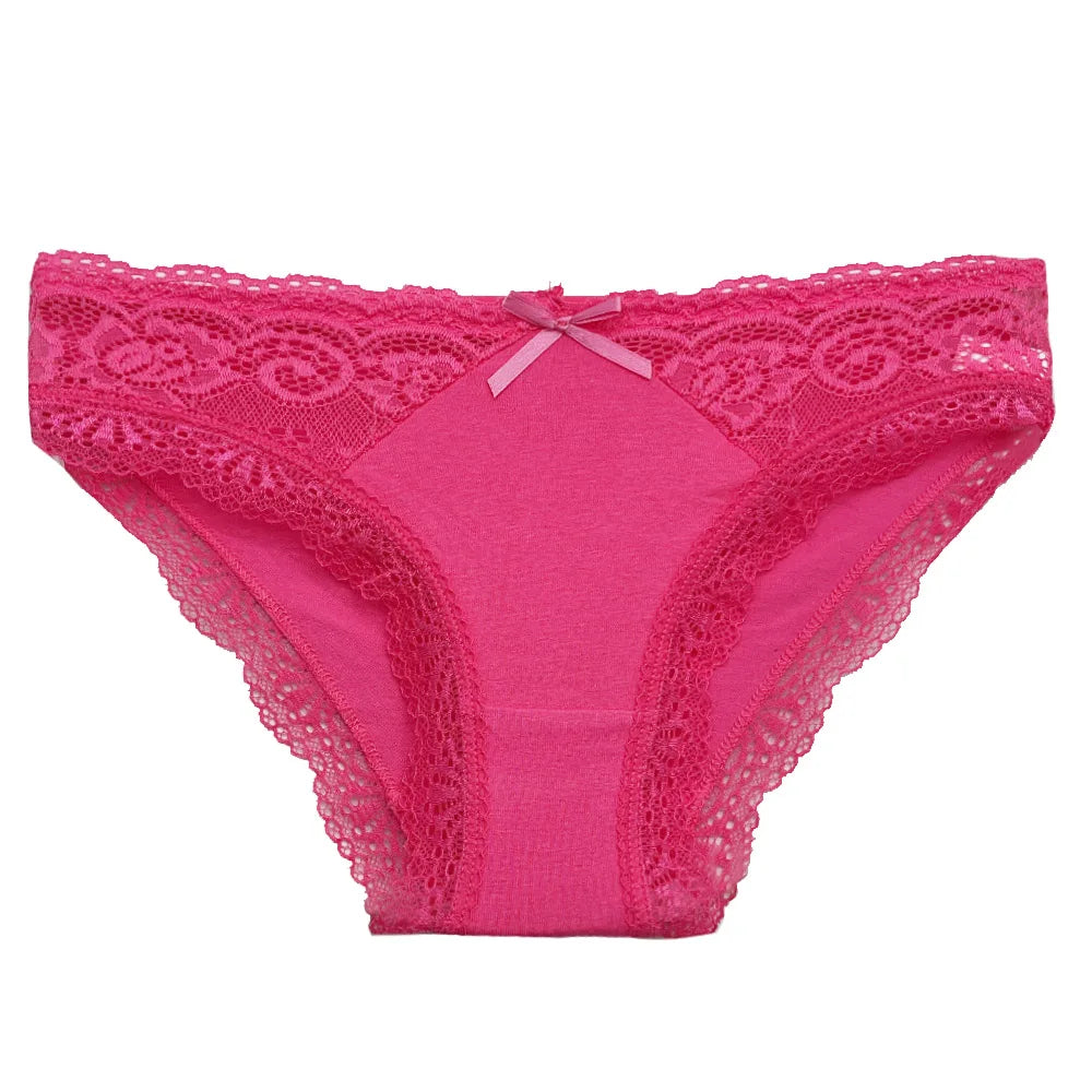 Cotton Briefs Lady 5 PCS/SET Lace Panty Underpants Seamless Panties For Women Lingerie.