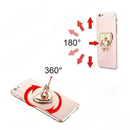 Heart-shaped Diamond Mobile Phone Holder  Phone Ring Holder Accessories.