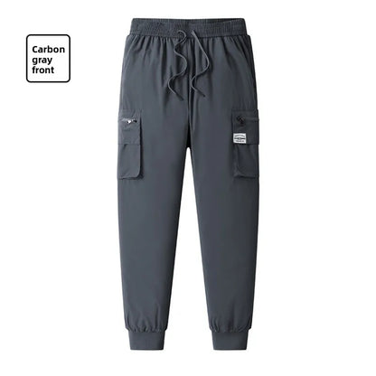 CHUJIE Men's autumn and winter new down jacket pants, men's mountain outdoor work pants, graphene heating thickened warm pants.