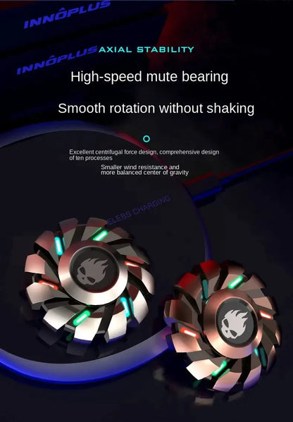 Luminous Fidget Spinner EDC Metal High-grade Stress Relief Rainbow Light Fingers Toy For Children Adult Fast Delivery Products.