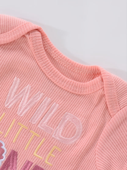 4PCS Neugeborenen Strampler Kurzarm Rundhals Cartoon Tier Blumen Drucken Body Onesies Für Baby Jungen Und Mädchen Kleidung