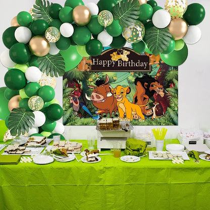 108 Stück König der Löwen Luftballons Bogen Girlande Kit Latex Luftballons liefert die Löwen könig Thema Jungen Baby Geburtstags feier Dekorationen.