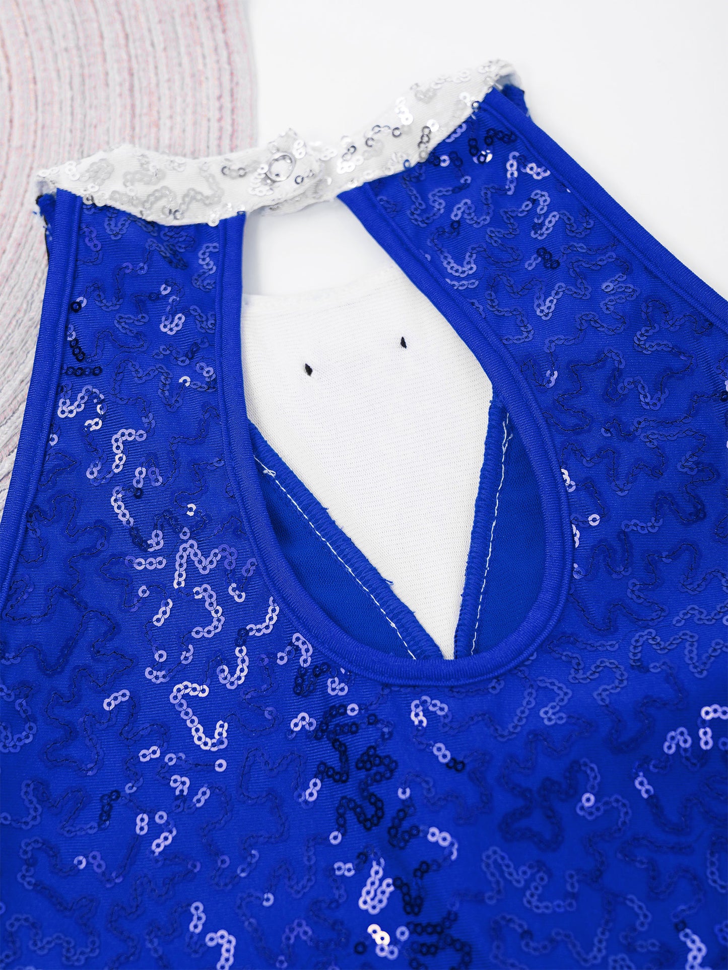 Kind Mädchen Ärmellose Glänzende Pailletten Quaste Boyshorts Kleid Latin Jazz Dance Cha-cha Samba Bühne Leistung Kostüm Dancewear